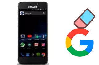 Cómo borrar la cuenta de Google en Coradir LBS50 3G Classic