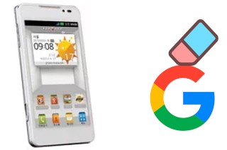 Cómo borrar la cuenta de Google en LG Optimus 3D Cube SU870