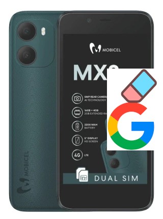 Cómo borrar la cuenta de Google en Mobicel MX3 Plus