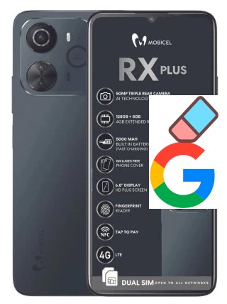 Cómo borrar la cuenta de Google en Mobicel RX Plus