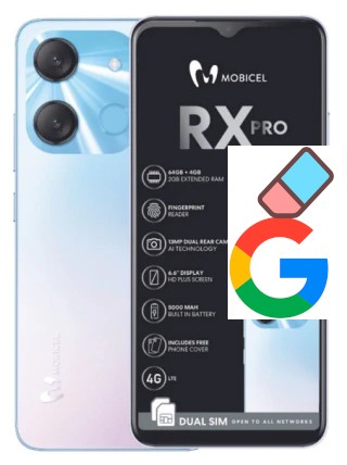 Cómo borrar la cuenta de Google en Mobicel RX Pro