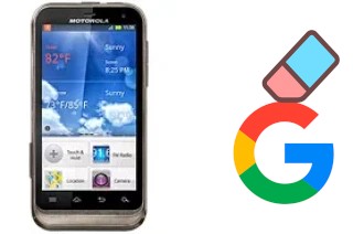 Cómo borrar la cuenta de Google en Motorola DEFY XT