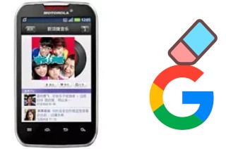 Cómo borrar la cuenta de Google en Motorola MOTOSMART MIX XT550