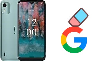 Cómo borrar la cuenta de Google en Nokia C12 Plus