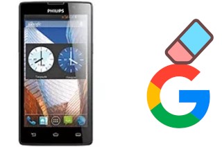 Cómo borrar la cuenta de Google en Philips W3500