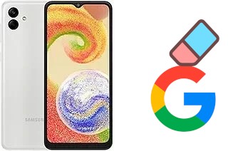 Cómo borrar la cuenta de Google en Samsung Galaxy A04