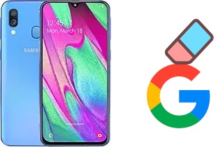 Cómo borrar la cuenta de Google en Samsung Galaxy A40