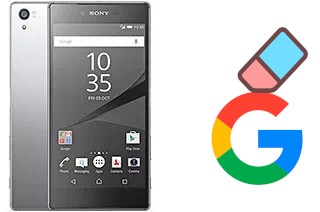 Cómo borrar la cuenta de Google en Sony Xperia Z5 Premium Dual