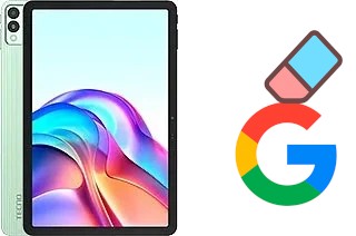 Cómo borrar la cuenta de Google en Tecno Megapad 11