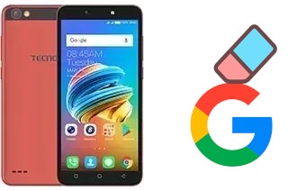 Cómo borrar la cuenta de Google en Tecno Pop 1
