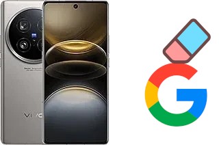 Cómo borrar la cuenta de Google en vivo X100 Ultra