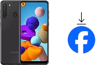 Cómo instalar Facebook en un Samsung Galaxy A21
