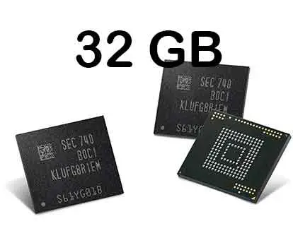 32 GB de memoria interna