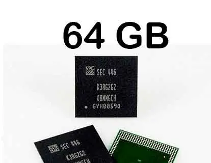64 GB de memoria interna