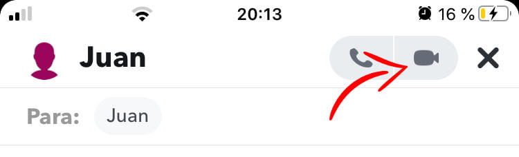 Videollamadas en Snapchat