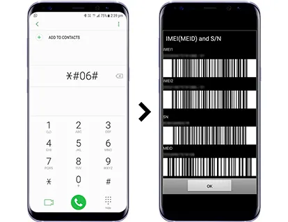 Código IMEI P450S