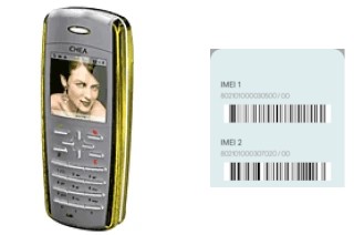 Cómo ver el código IMEI en Chea 328