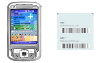Cómo ver el código IMEI en iPAQ rw6818