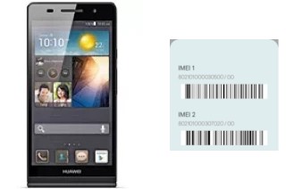 Cómo ver el código IMEI en Ascend P6
