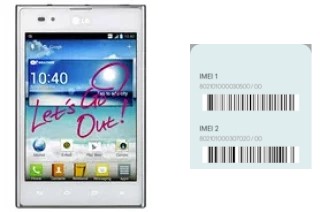 Cómo ver el código IMEI en Optimus Vu P895