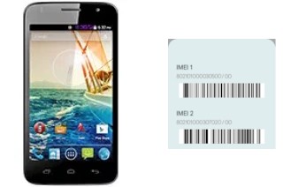 Cómo ver el código IMEI en A105 Canvas Entice