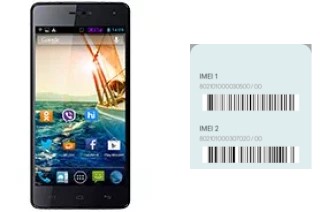 Cómo ver el código IMEI en A350 Canvas Knight