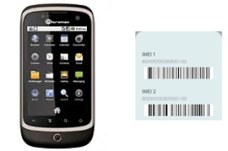 Cómo ver el código IMEI en Micromax A70
