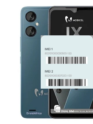 Cómo ver el código IMEI en Mobicel IX