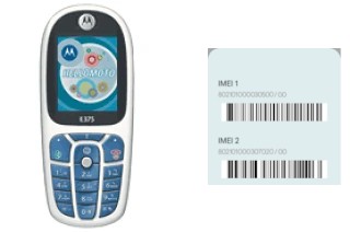Cómo ver el código IMEI en E375