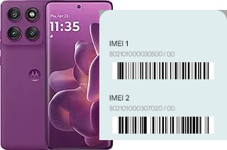 Cómo ver el código IMEI en Edge 60 Pro