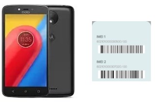 Cómo ver el código IMEI en Moto C XT1750