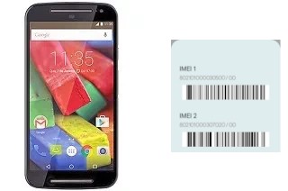 Cómo ver el código IMEI en Moto G 4G Dual SIM (2nd gen)
