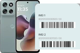 Cómo ver el código IMEI en Moto G56