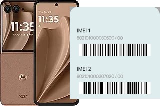 Cómo ver el código IMEI en Razr+ 2025