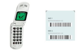 Cómo ver el código IMEI en Motorola V50