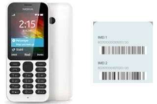 Cómo ver el código IMEI en Nokia 215