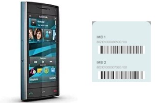 Cómo ver el código IMEI en X6 8GB (2010)