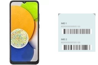 Cómo ver el código IMEI en Galaxy A03