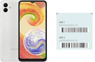 Cómo ver el código IMEI en Galaxy A04