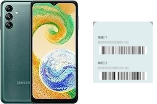 Cómo ver el código IMEI en Galaxy A04s