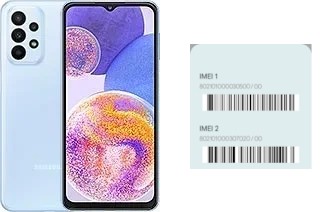 Cómo ver el código IMEI en Galaxy A23