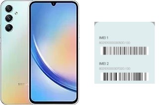 Cómo ver el código IMEI en Galaxy A34