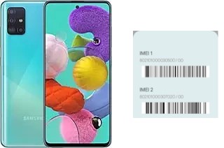 Cómo ver el código IMEI en Galaxy A71