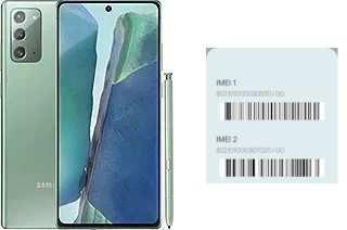 Cómo ver el código IMEI en Galaxy Note20