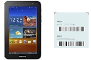 Cómo ver el código IMEI en P6200 Galaxy Tab 7.0 Plus