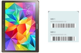 Cómo ver el código IMEI en Galaxy Tab S 10.5
