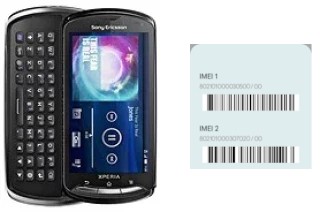Cómo ver el código IMEI en Xperia pro