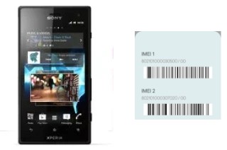 Cómo ver el código IMEI en Xperia acro S