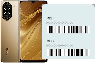 Cómo ver el código IMEI en Poco C71