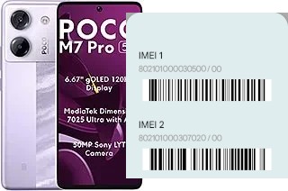 Cómo ver el código IMEI en Poco M7 pro 5G